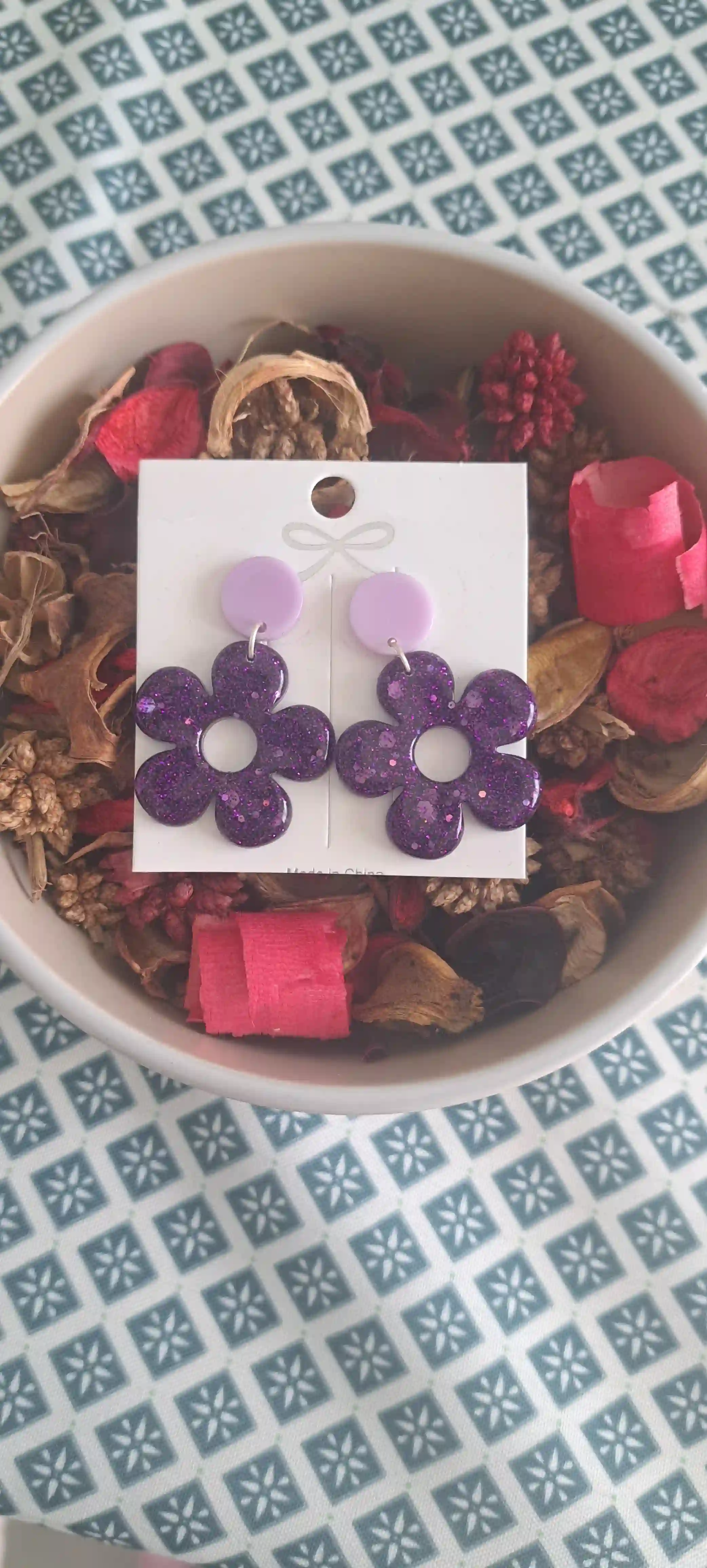 Boucles d’oreilles époxy